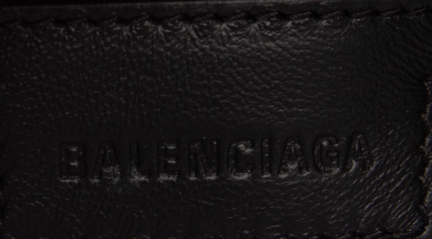 BALENCIAGA, WHITE MEDIUM CITY BAG WITH CHARMS