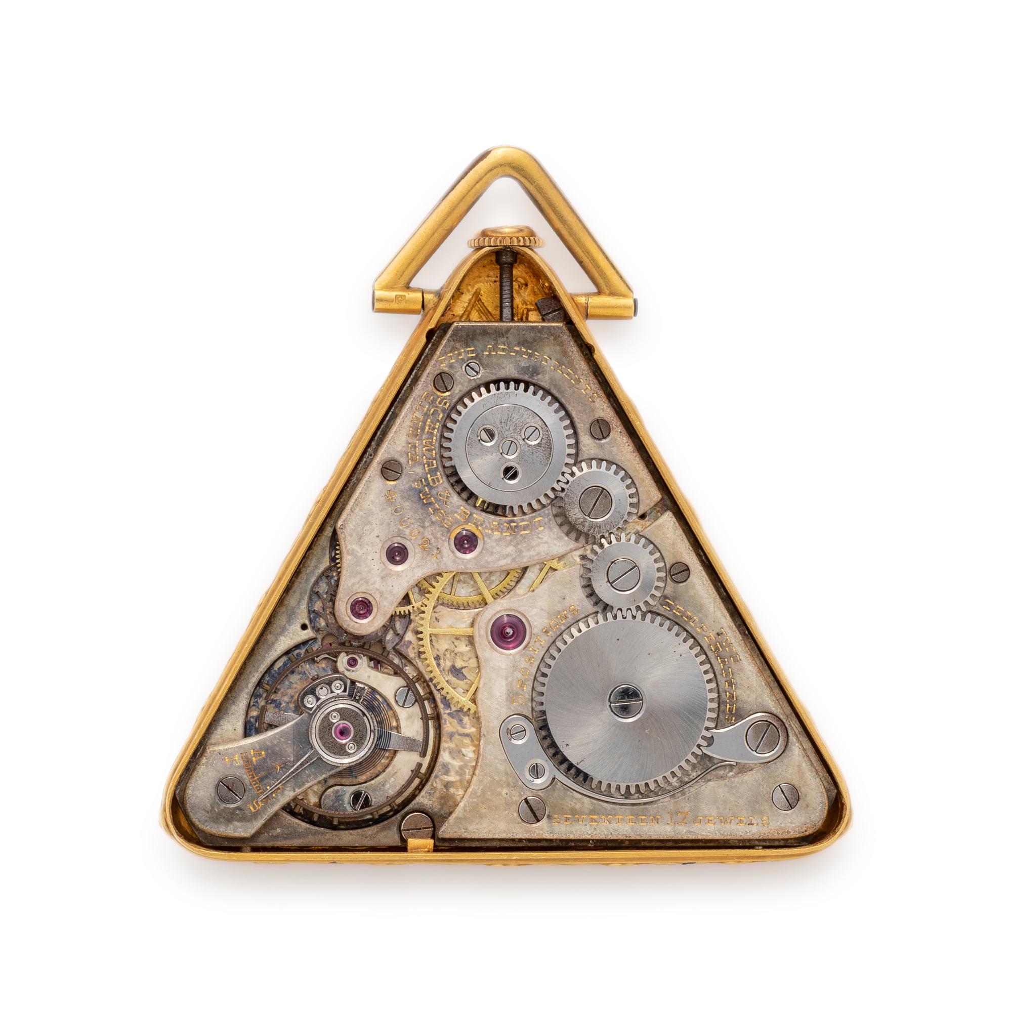YELLOW GOLD MASONIC OPEN FACE POCKET WATCH AND FOB