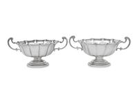 A Pair of Cartier Silver Candy Dishes