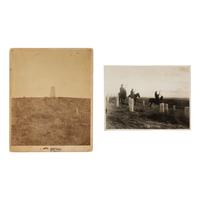 [Native Americana]. Two photographs of the Little Bighorn Battlefield by Richard Throssel and D.F. Barry.