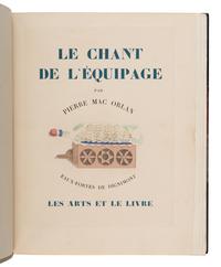 [Artist Book]. Dignimont, Andre (1891-1865), artist. -- Mac Orlan, Pierre (1882-1970). Le Chant de l'equipage . Paris: Les Arts et Le Livre, 1926.