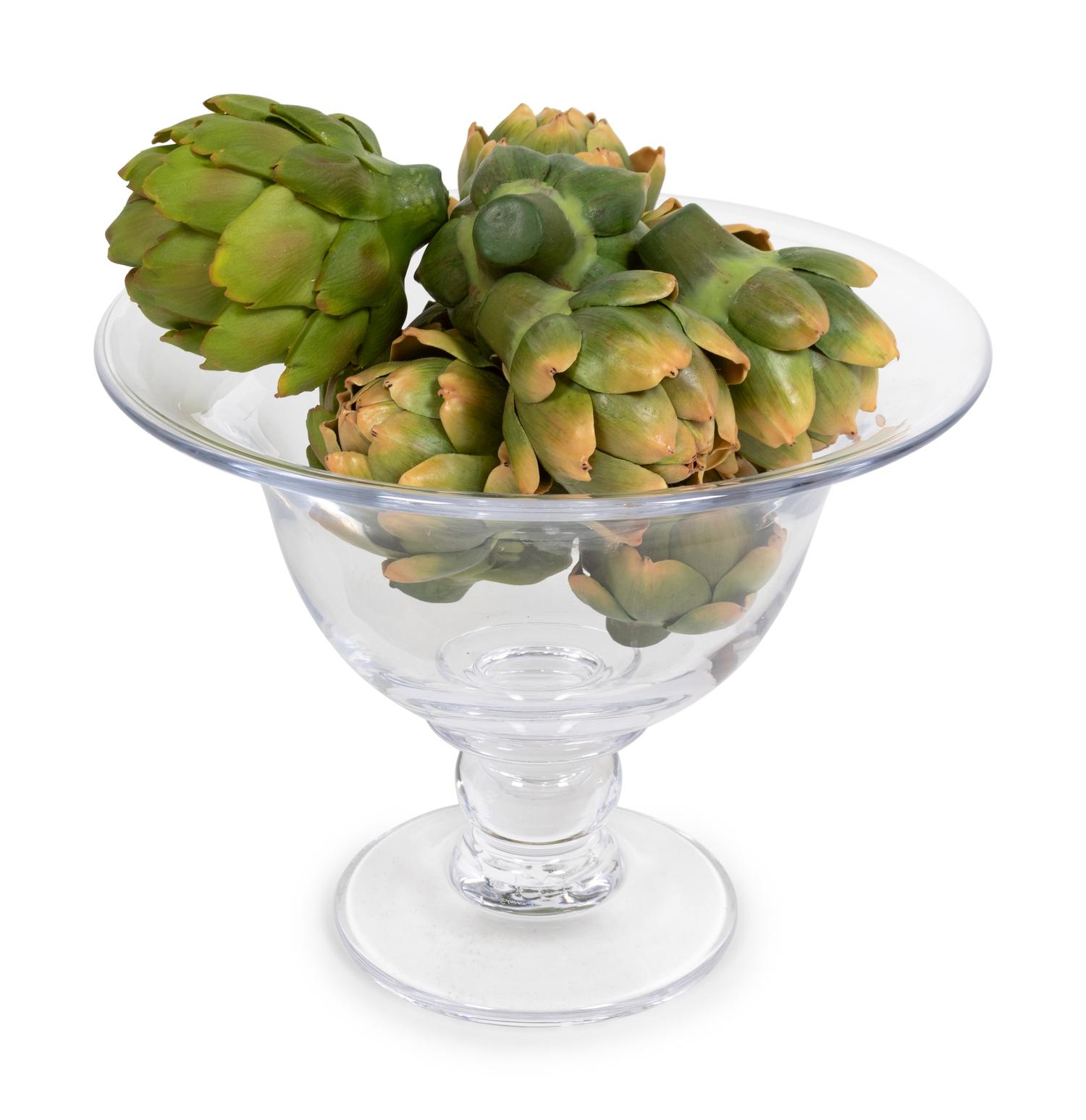 A Glass Footed Center Bowl
