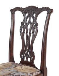 A Set of Eight George III Style Mahogany Dining Chairs