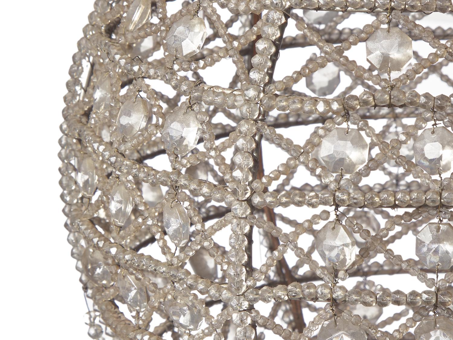 A Maison Bagues Style Crystal Beaded Montgolfier Or Hot Air Balloon Chandelier