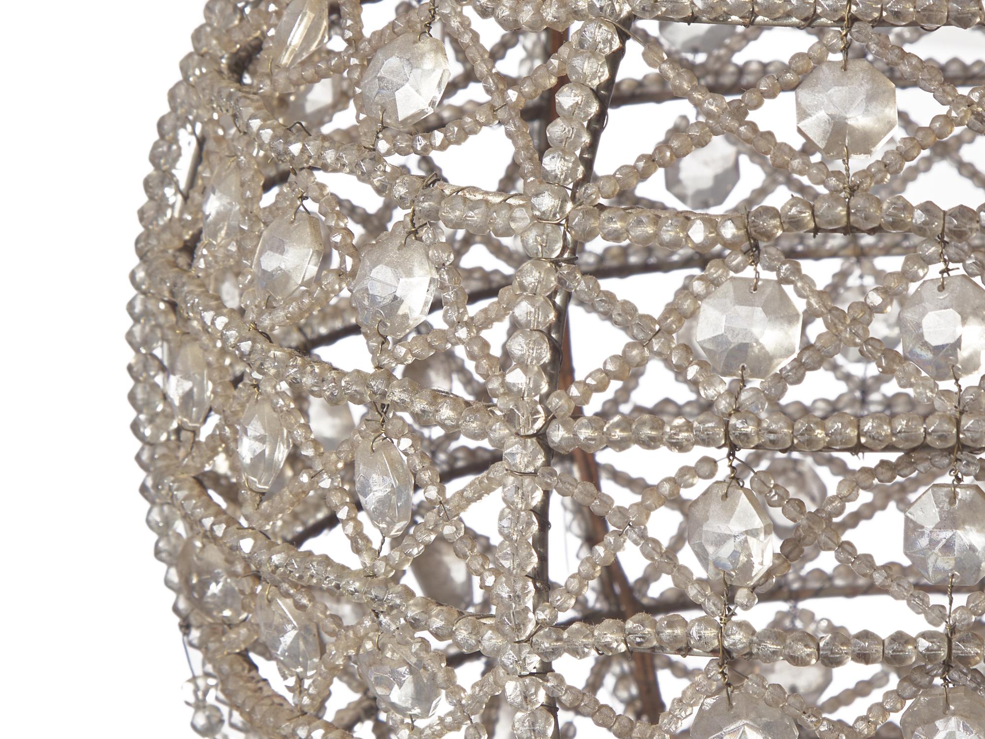 A Maison Bagues Style Crystal Beaded Montgolfier Or Hot Air Balloon Chandelier