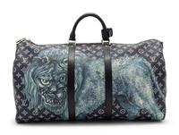 Louis Vuitton Limited Edition Keepall Bandoulière 55 in Monogram Savane Canvas with Lion Print, Chapman Brothers, Spring Summer 2017