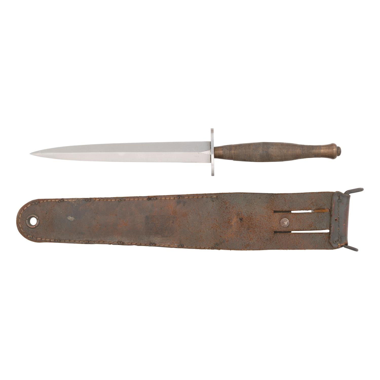 Rare French Made Special Air Service Marked F-S Knife & Sheath