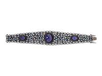 A Silver, Tanzanite, Diamond and Moonstone Bracelet,