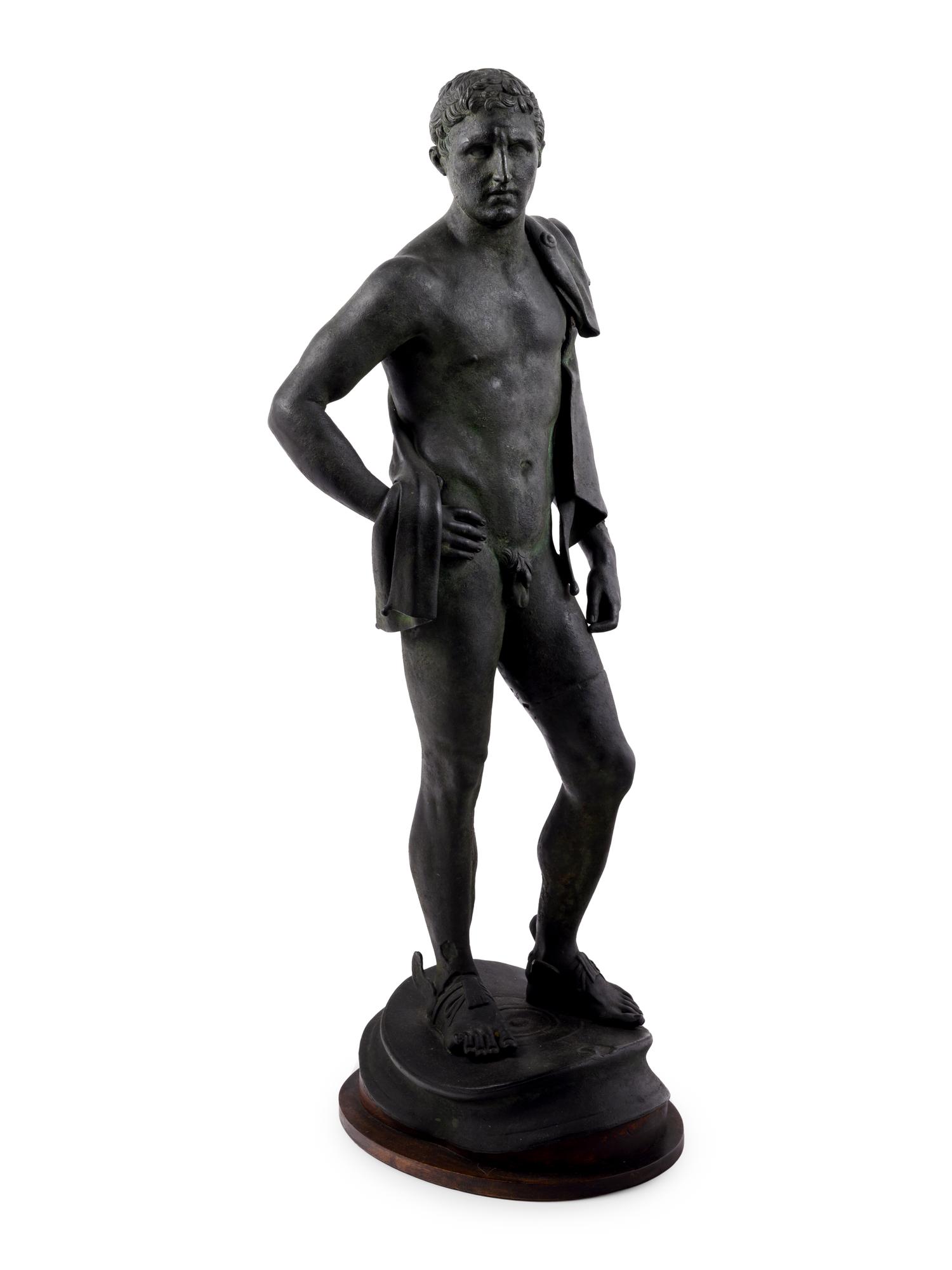 A Graeco-Roman Patinated Resin Figure of Hermes after the Antique