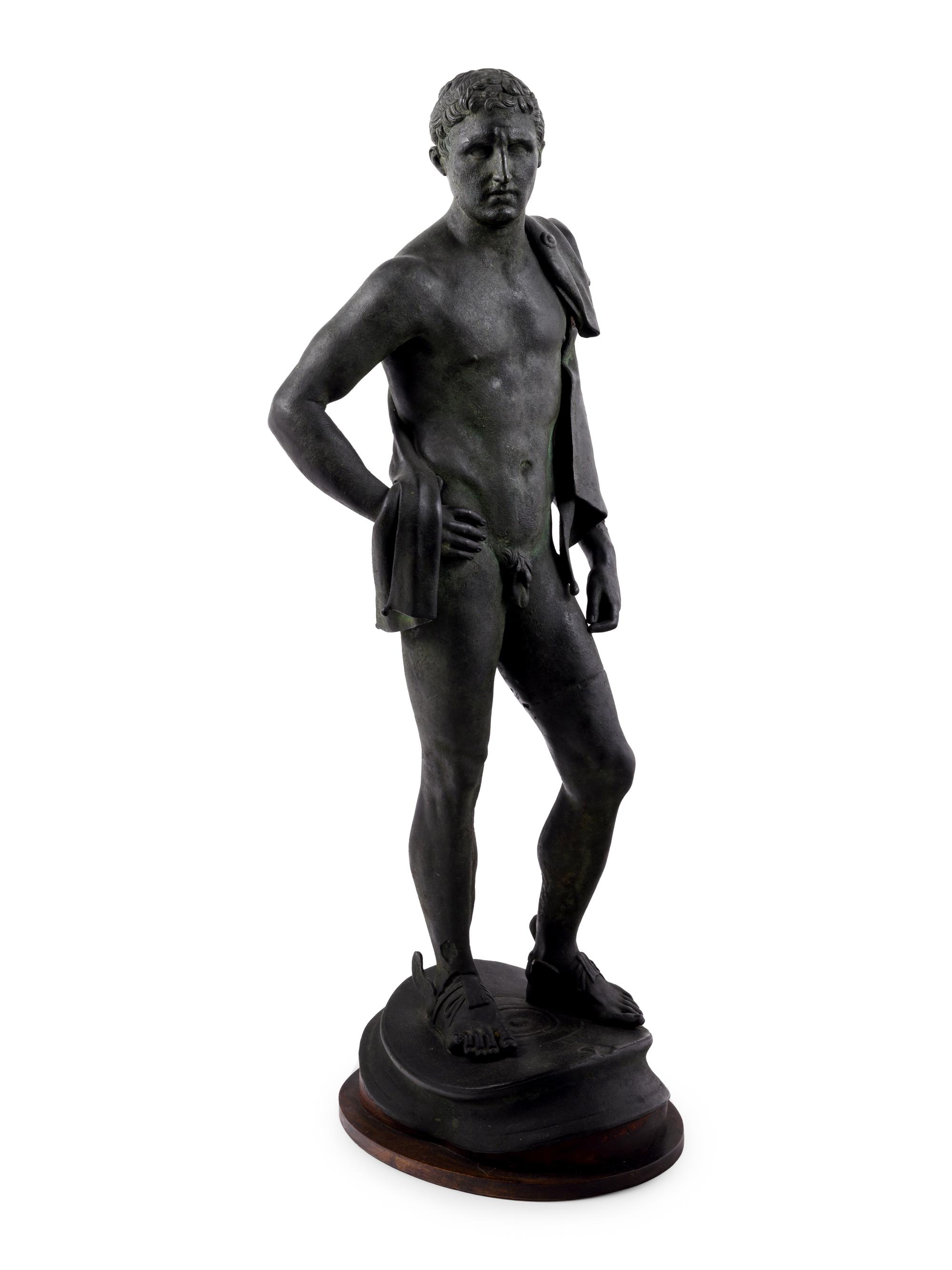 A Graeco-Roman Patinated Resin Figure of Hermes after the Antique