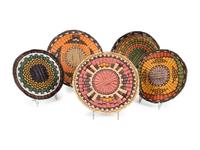Hopi Third Mesa Wicker Plaques and Basket