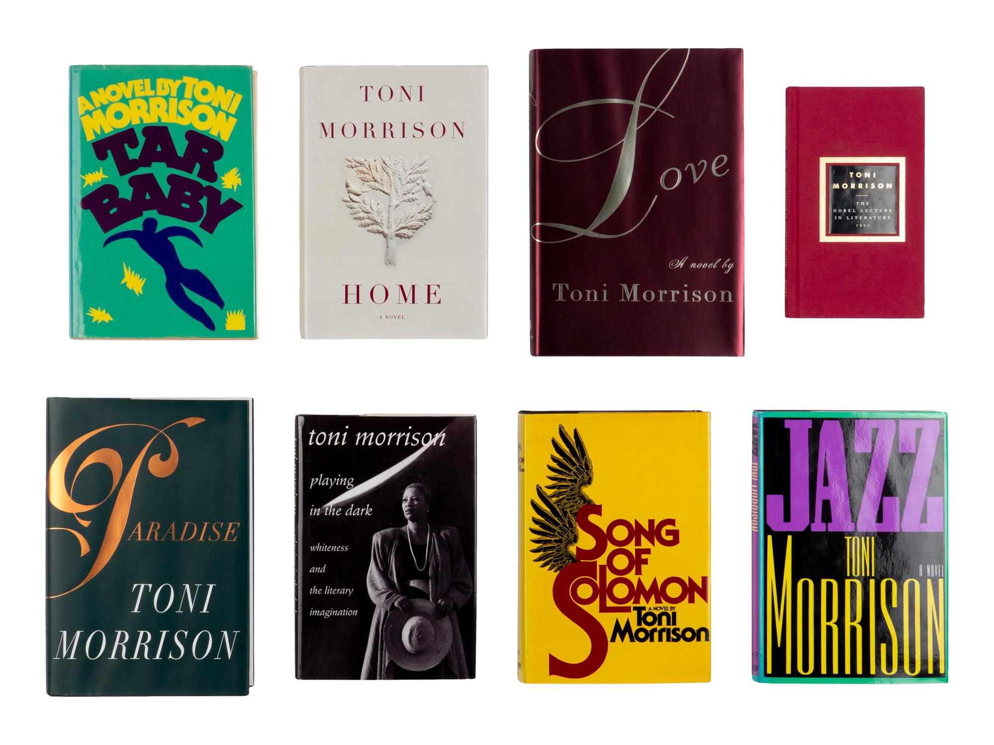 MORRISON, Toni (1931-2019). A group of 8 FIRST EDITIONS, ALL SIGNED, comprising: