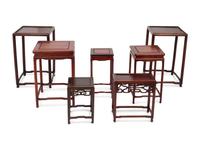 Seven Chinese Wooden Stands
