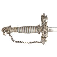 Improved Order of Red Men Fraternal Sword Named to Elisha Pease (Three Time Texas Governor)