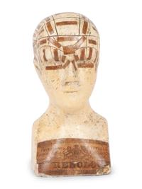 A Chalkware Phrenology Head