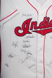 A 1995 Cleveland Indians Team Signed Autograph Baseball Jersey,