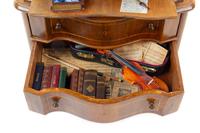 A Diminutive Model of a Venetian Secretary Height 21 x width 11 x depth 7 inches. — 20TH CENTURY