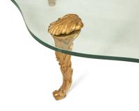 A French Gilt Metal and Glass Low Table