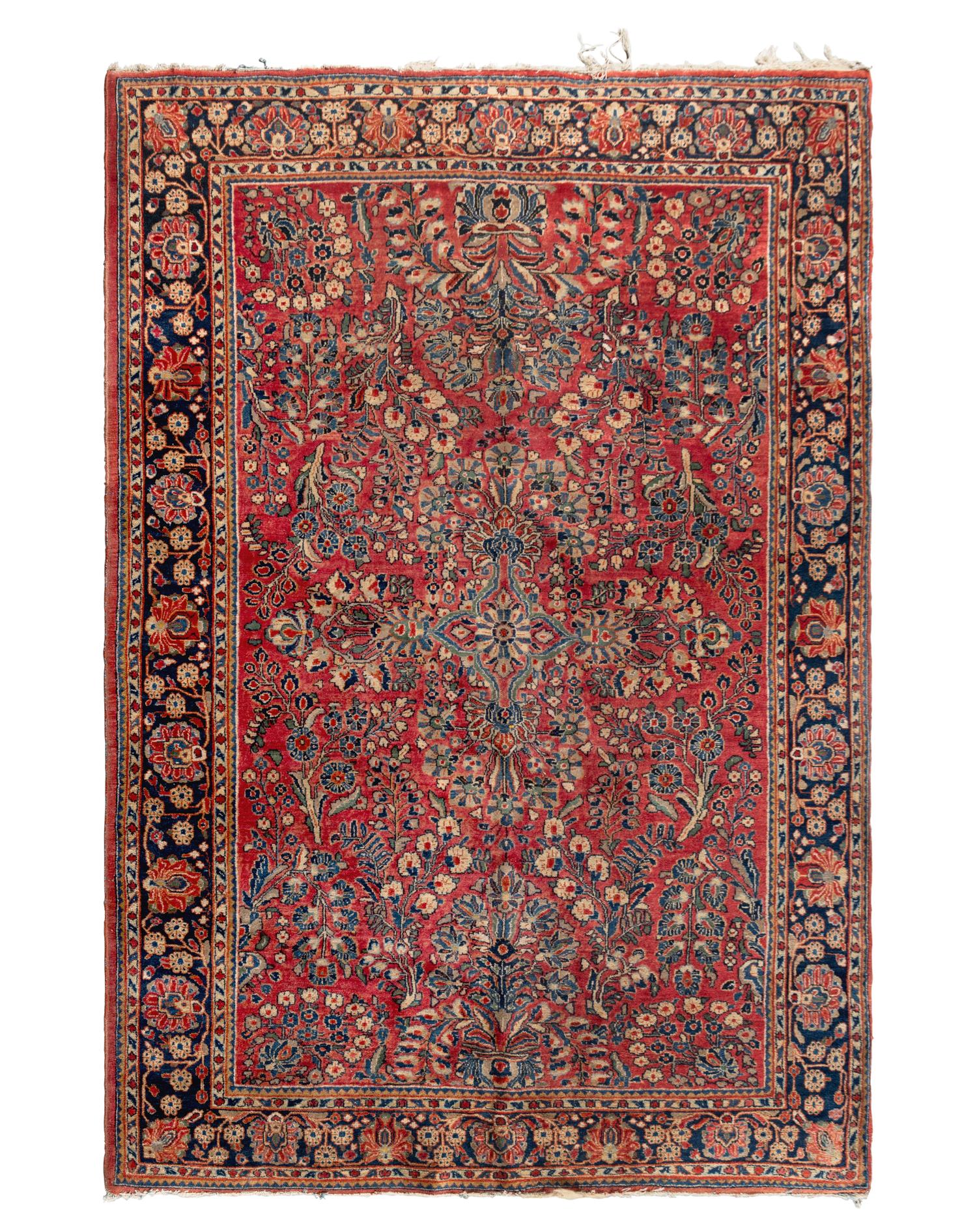 Two Sarouk Wool Rugs