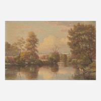 George Cope (American, 1855-1929) Brandywine River Landscape