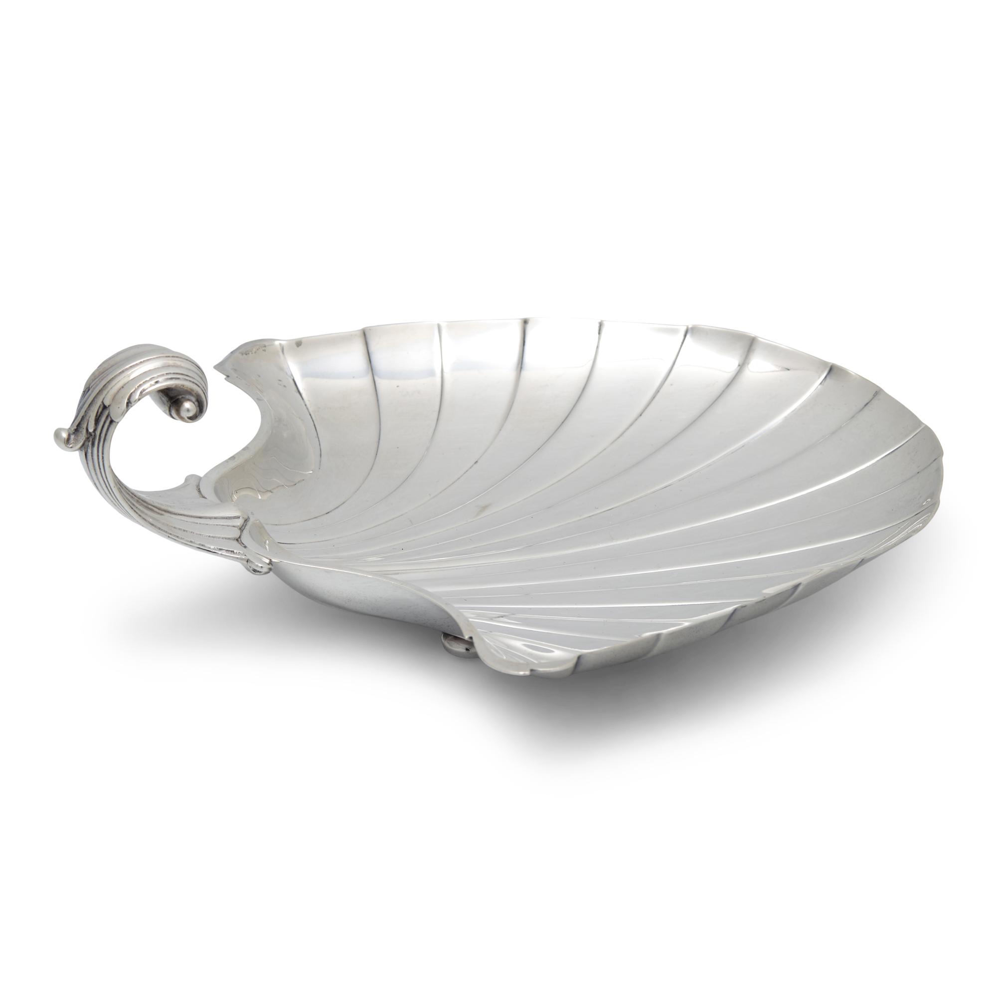 An American Silver Shell-Form Dish