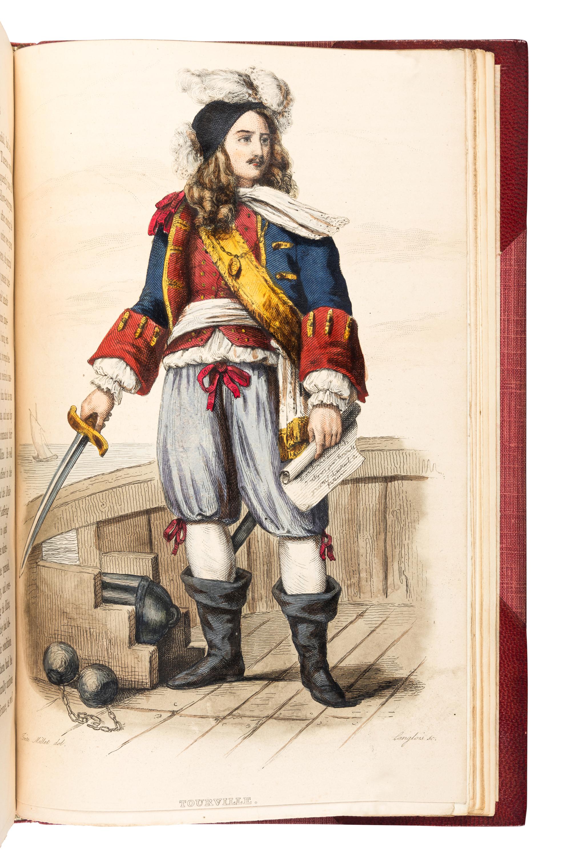 [BINDINGS]. JAMES, George Payne Rainsford ("G.P.R. James") (1799-1860). The Life and Times of Louis the Fourteenth . London: Richard Bentley, 1838-1839.