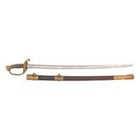 1862 Dated and Inspected Ames Model 1850 Foot Officers Sword with Presentation to Capt. Hugh Donnelly - 37th Mass Infantry - WIA Cold Harbor
