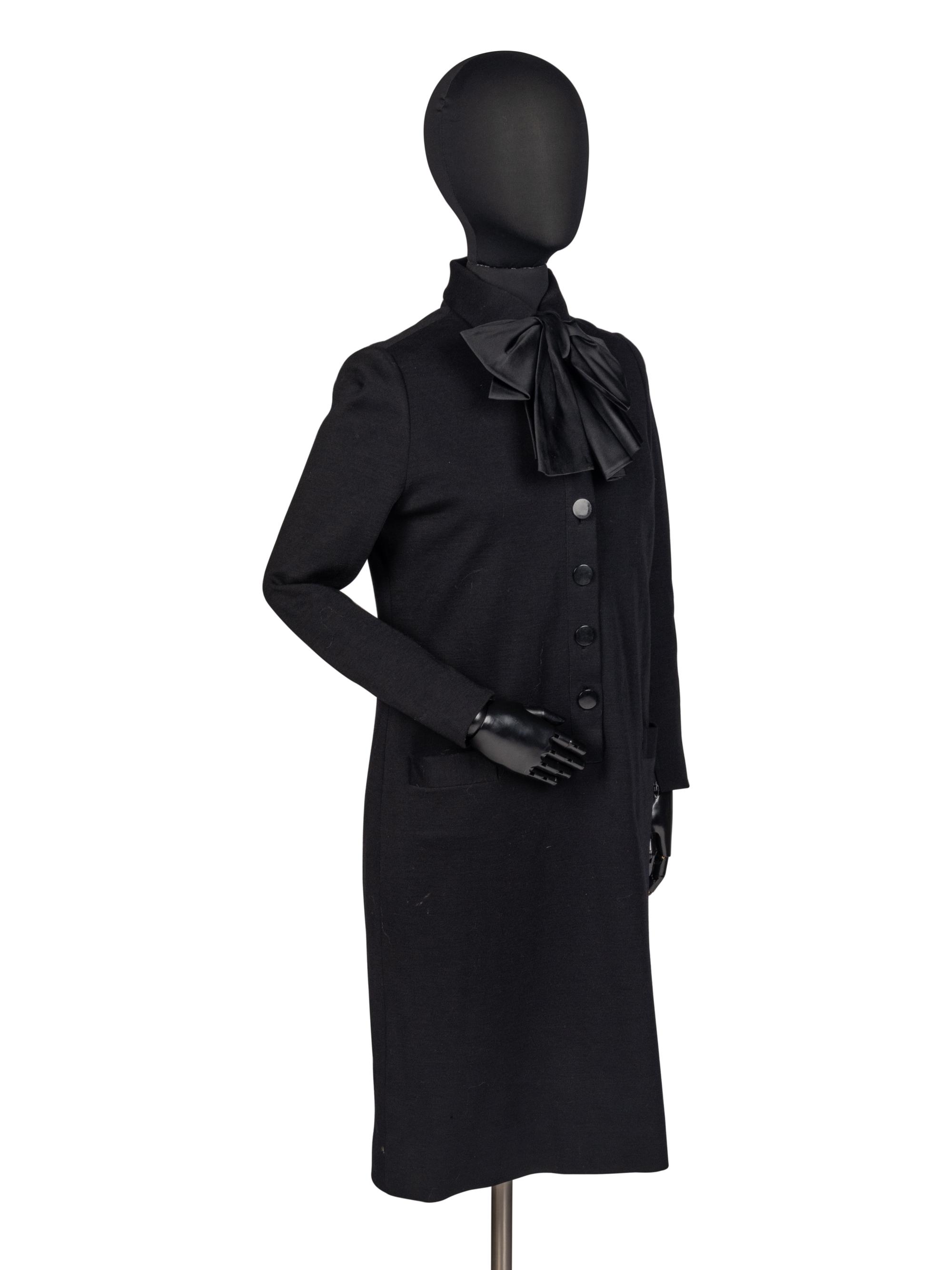Norman Norell Wool Dress, c.1970
