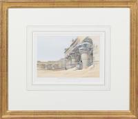 A Set of Six Hand Colored Lithographs Largest: 6 3/4 x 9 1/4 inches (visible). — DAVID ROBERTS (SCOTTISH, 1796-1864)