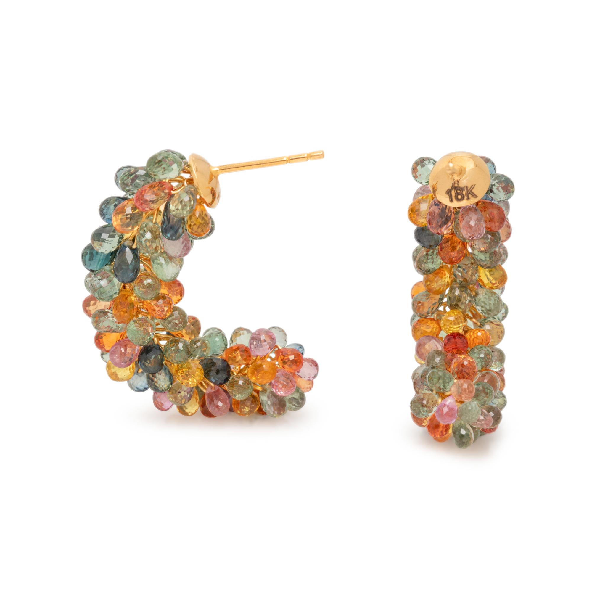 MULTICOLOR SAPPHIRE EARRINGS