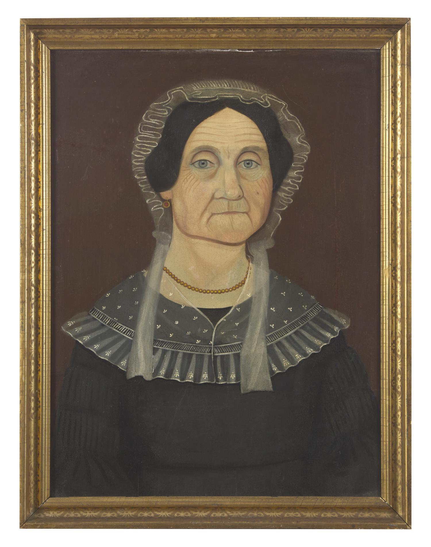 American School 19th Century, A Portrait of a Lady