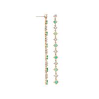 EMERALD AND DIAMOND EARRINGS