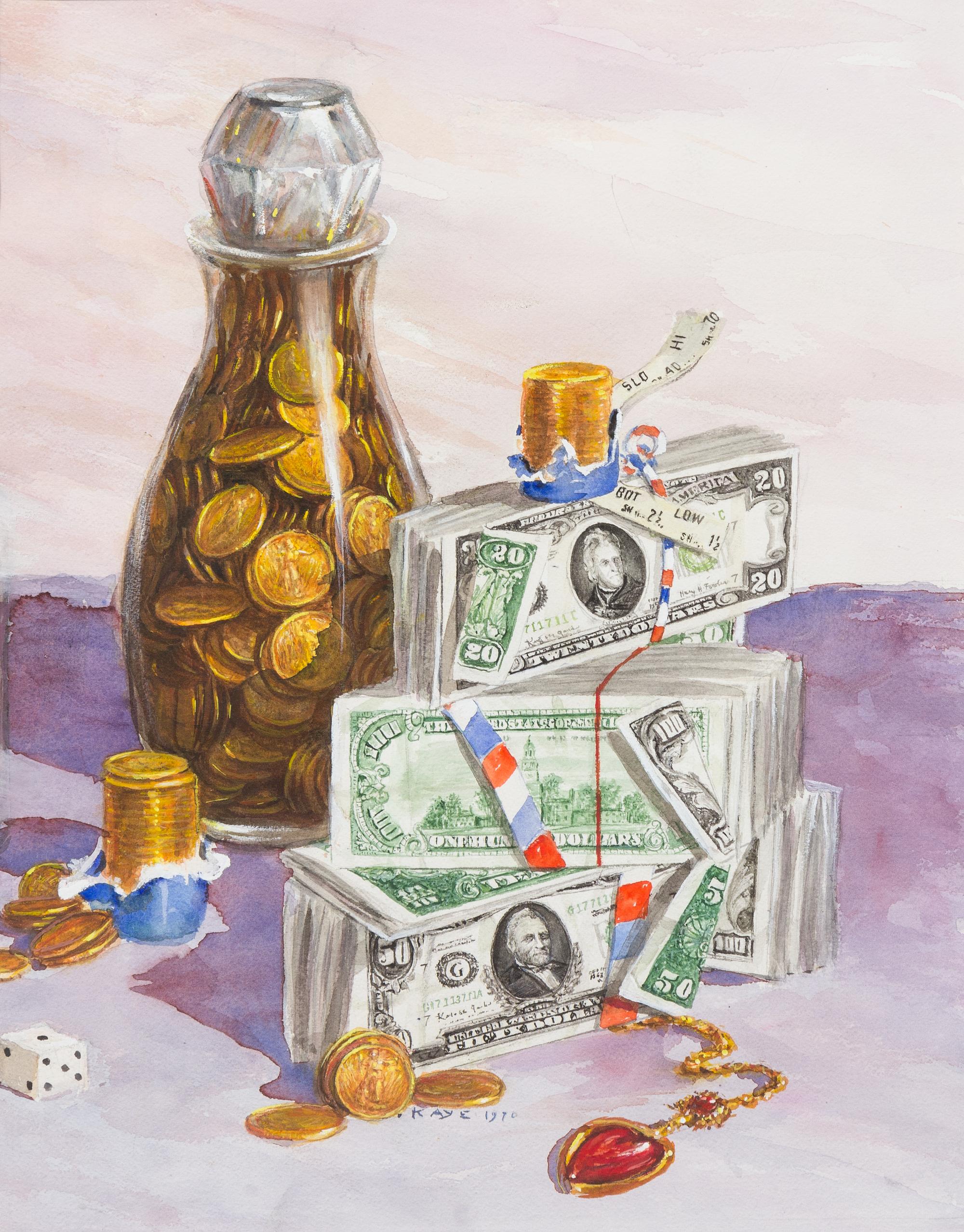 Otis Kaye, (American, 1885-1974), Sld Hi Bot Low, 1970