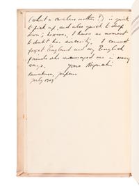 [JAPANESE BOOKS]. NOGUCHI, Yone (1875-1943). A group of 3 works, comprising: