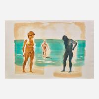 Eric Fischl (American, b. 1948) Four Prints from Four Aquatints Portfolio