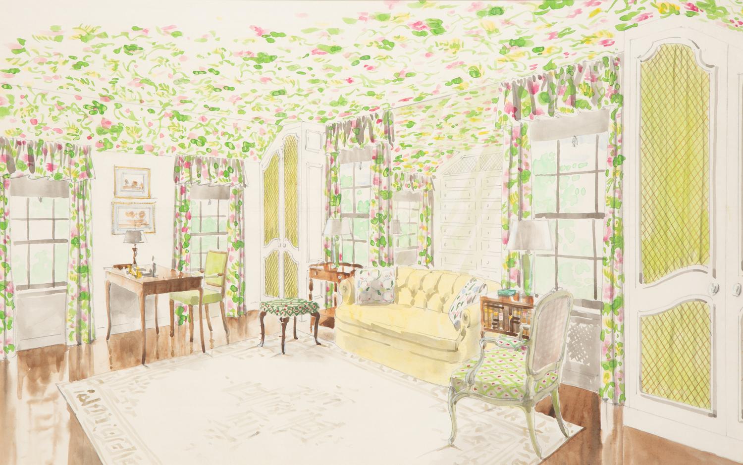Residence of Mrs. Walter Buehl Ford, Grosse Pointe, Michigan, Studies (a group of three works)