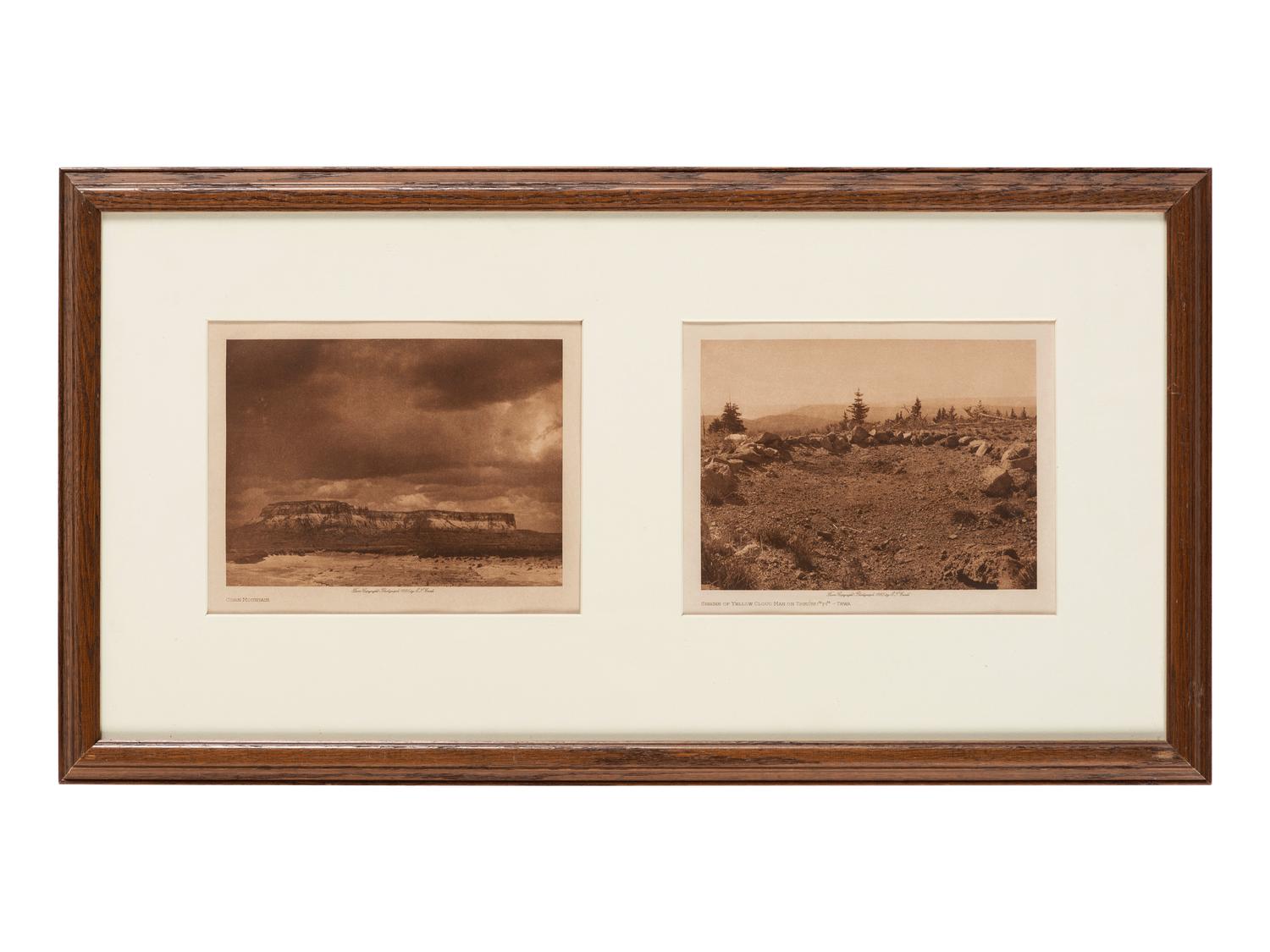 [NATIVE AMERICANS]. CURTIS, Edward (1868-1952). A group of 3 photogravures, comprising: