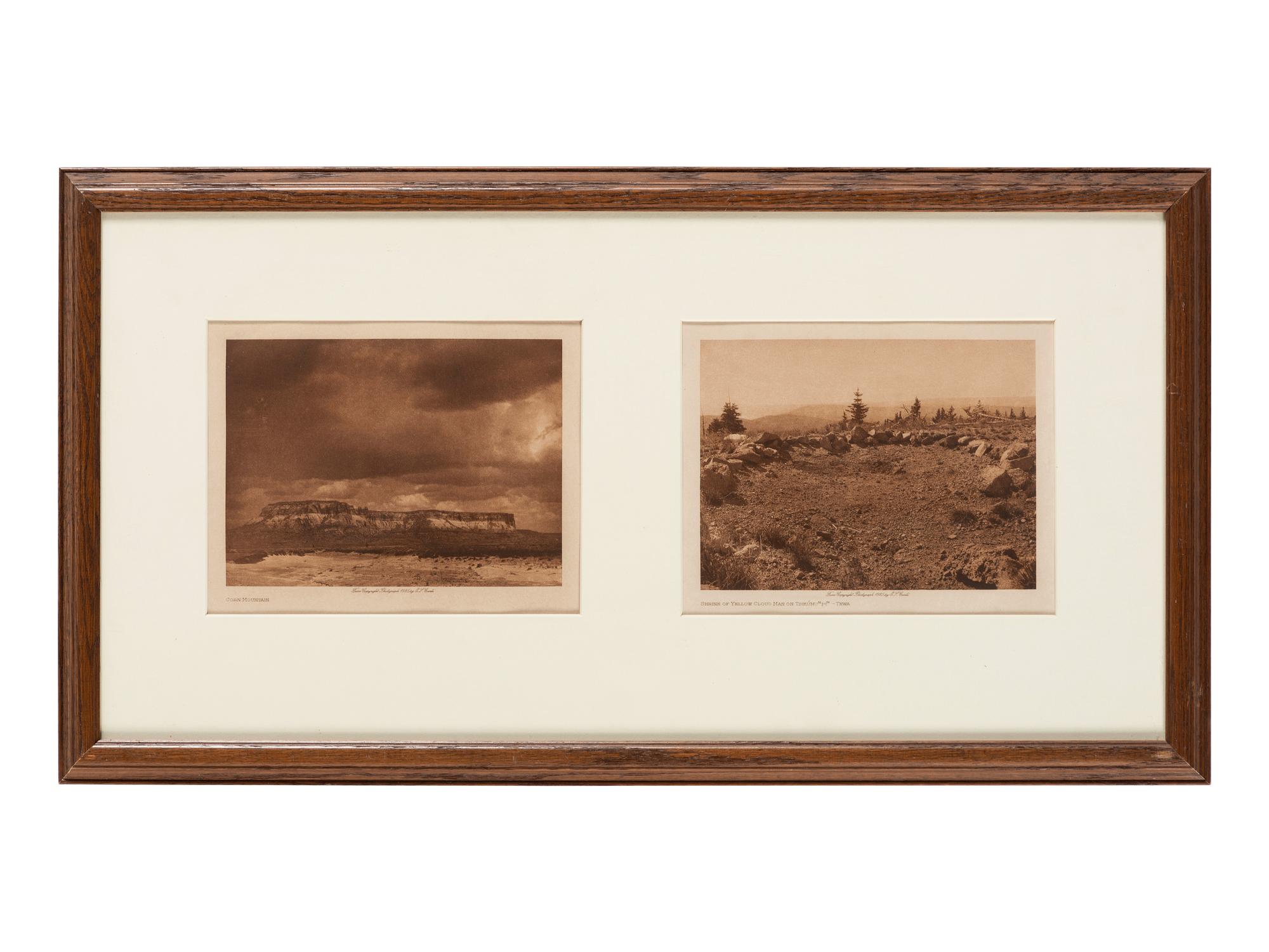 [NATIVE AMERICANS]. CURTIS, Edward (1868-1952). A group of 3 photogravures, comprising: