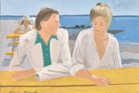 Alex Katz (American, b. 1927) - Rackstraw and Pamela (Study)