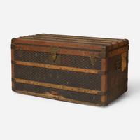 An E. Goyard Ainé Steam Trunk E. Goyard Ainé c. 1920's
