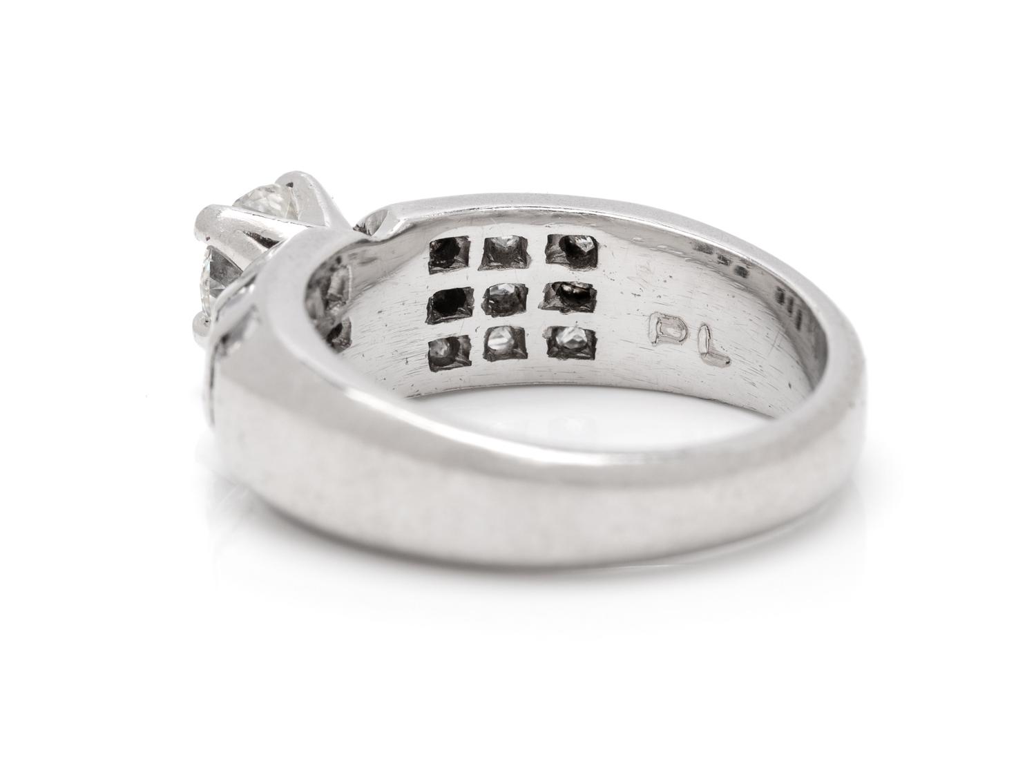 PLATINUM AND DIAMOND RING