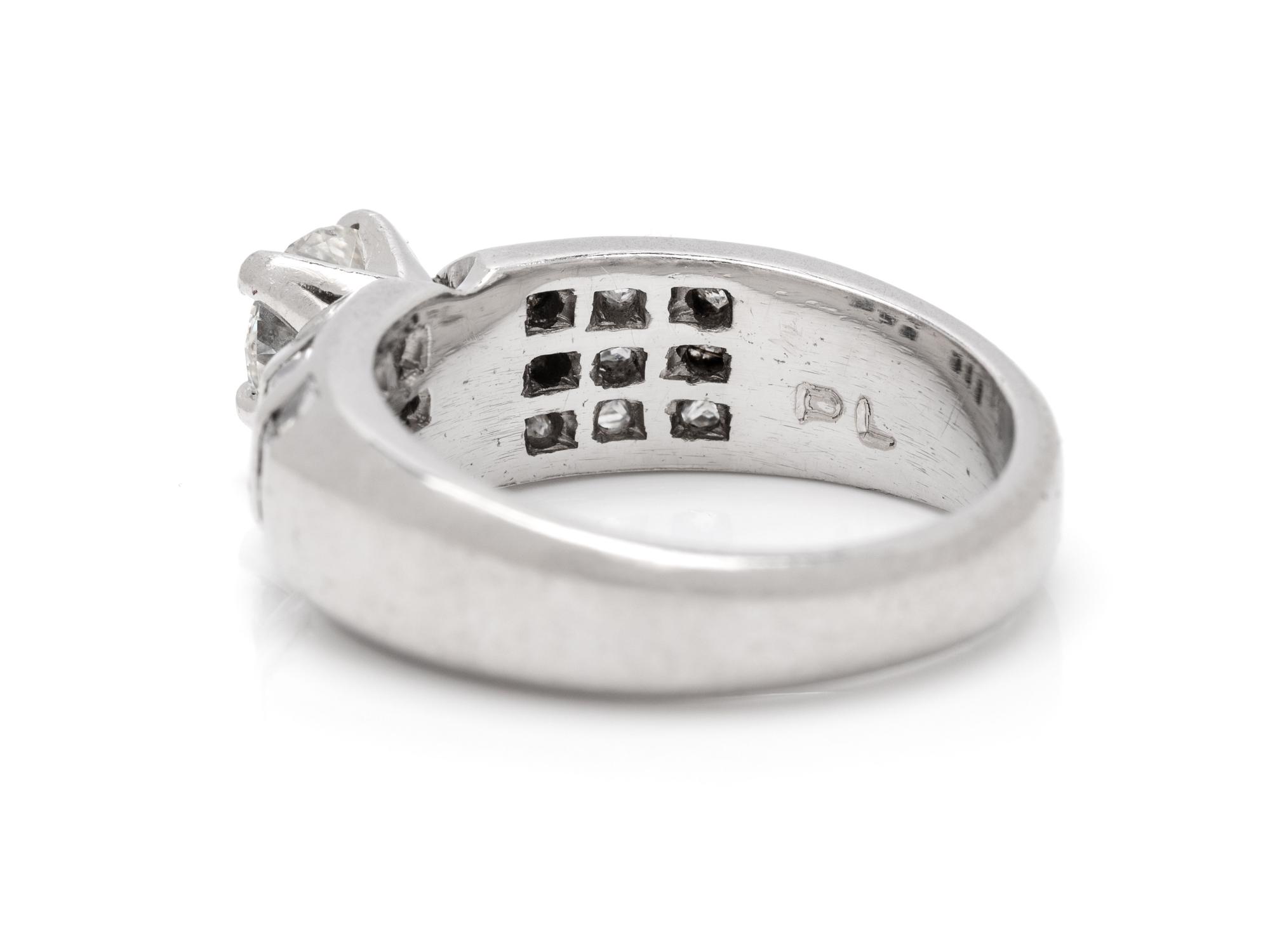 PLATINUM AND DIAMOND RING
