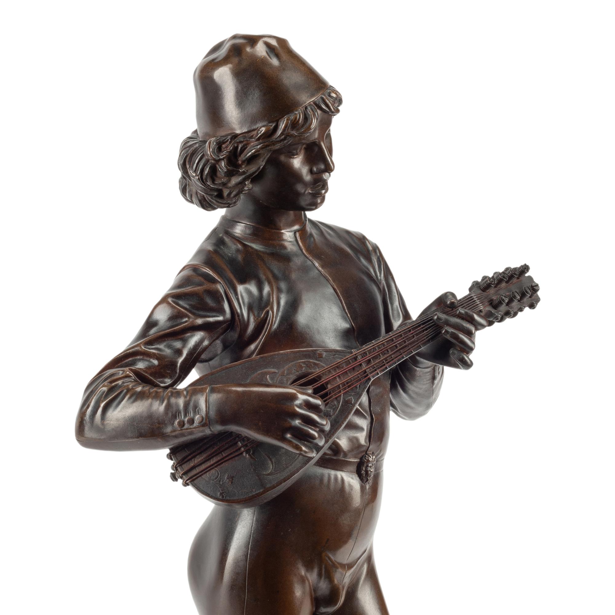 Paul Dubois (French, 1829-1905) — Le chanteur Florentin