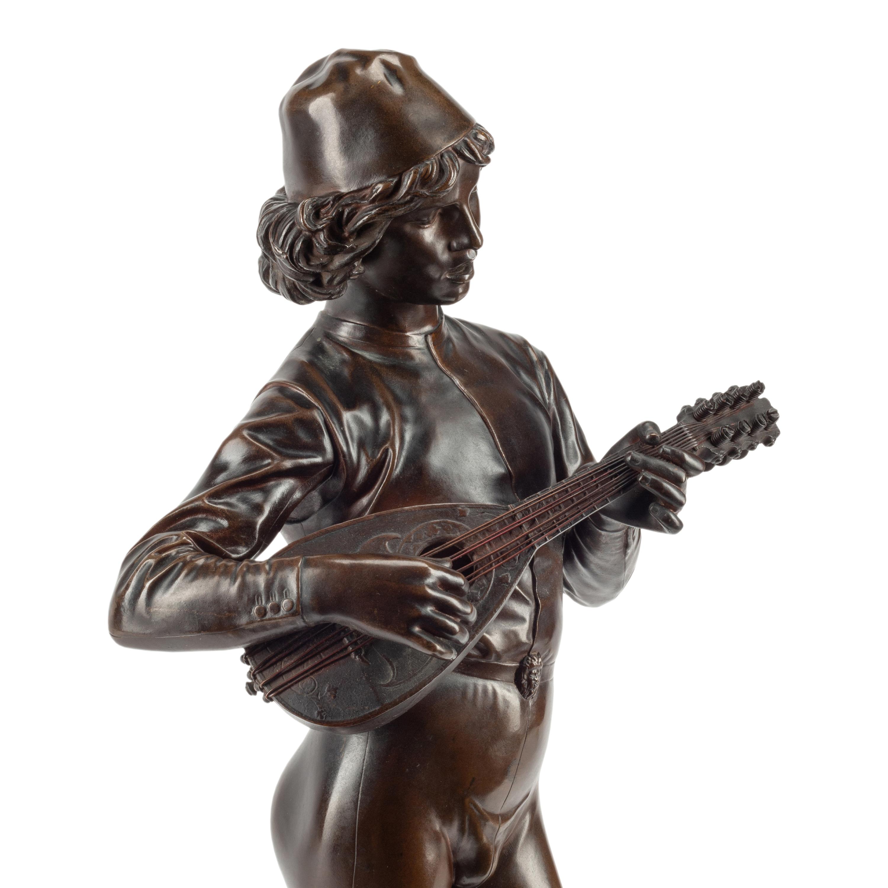 Paul Dubois (French, 1829-1905) — Le chanteur Florentin
