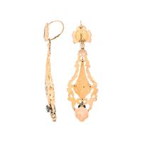 Yellow Gold and Enamel Earrings