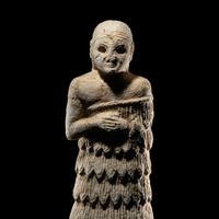 A Sumerian Gypsum Female Worshipper
