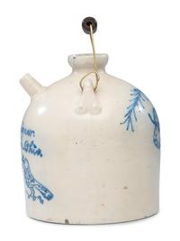 A Cobalt Decorated Stoneware Harvest or Field Jug Attributed to Wingerter Pottery