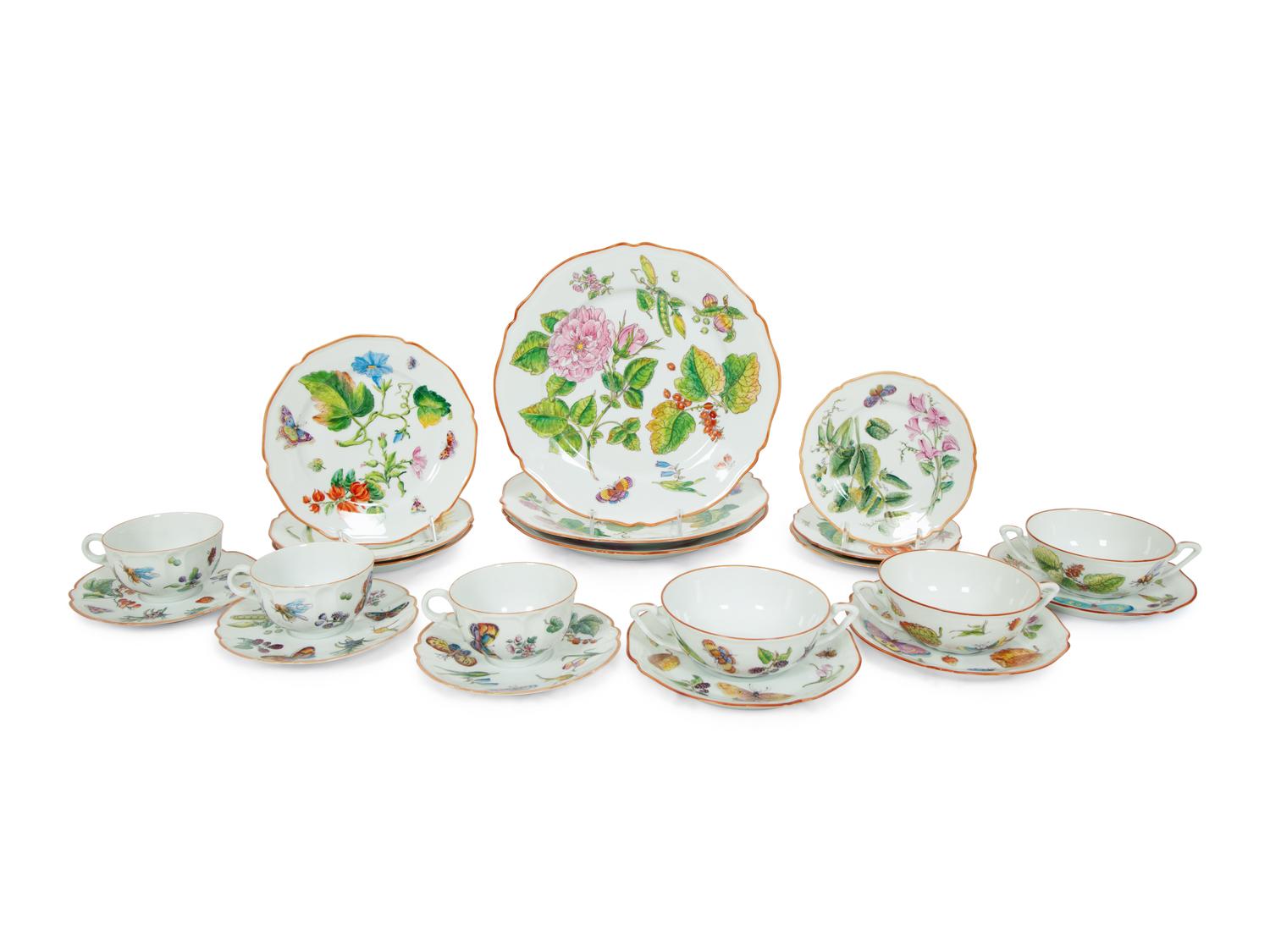 A Puiforcat Chelsea Porcelain Dinner Service