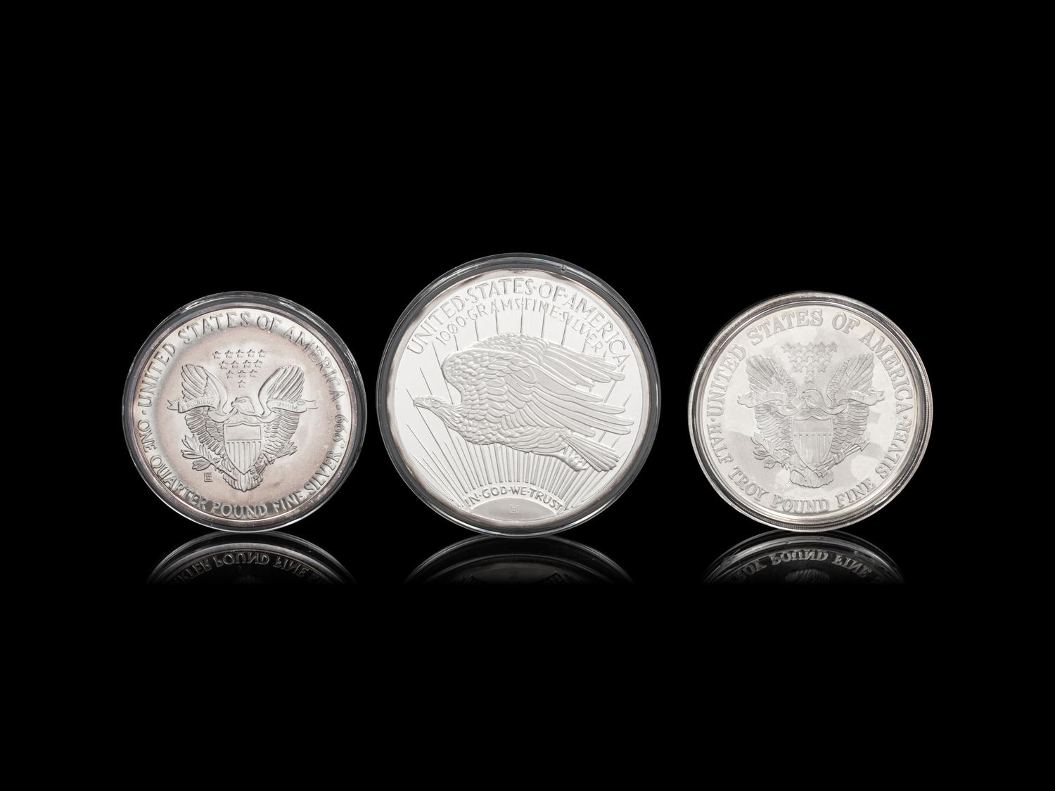 [PRIVATE ISSUE] A Collection of Six Large-Size Silver Rounds