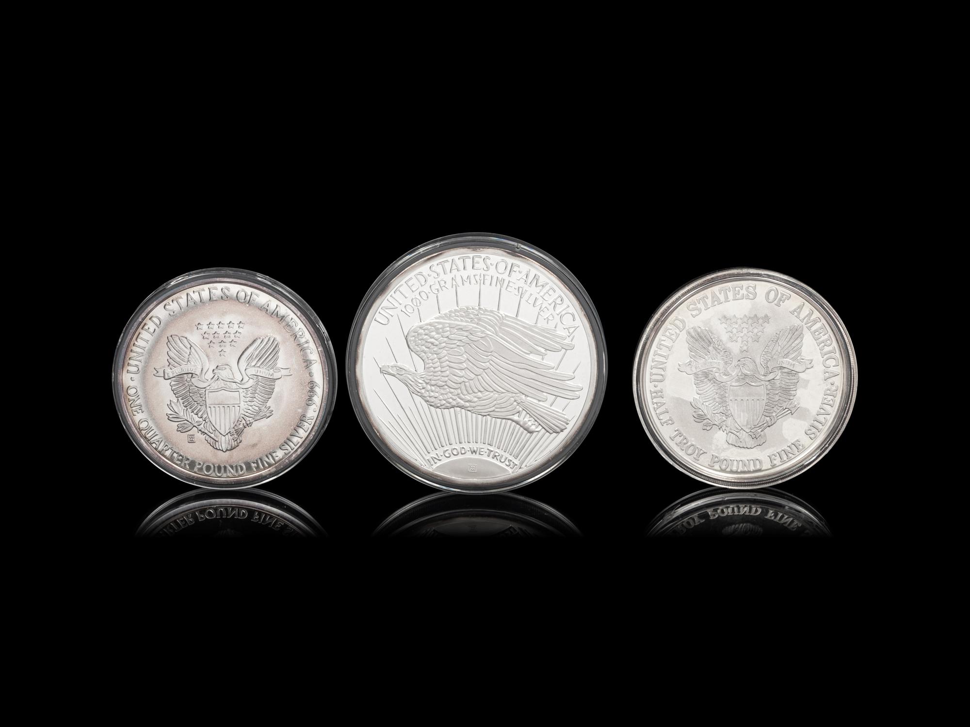 [PRIVATE ISSUE] A Collection of Six Large-Size Silver Rounds